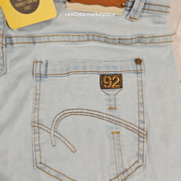 Men's Royal Spirit Denim Blue Jeans Size 36 New with tags ripped with patches - Picture 6 of 13